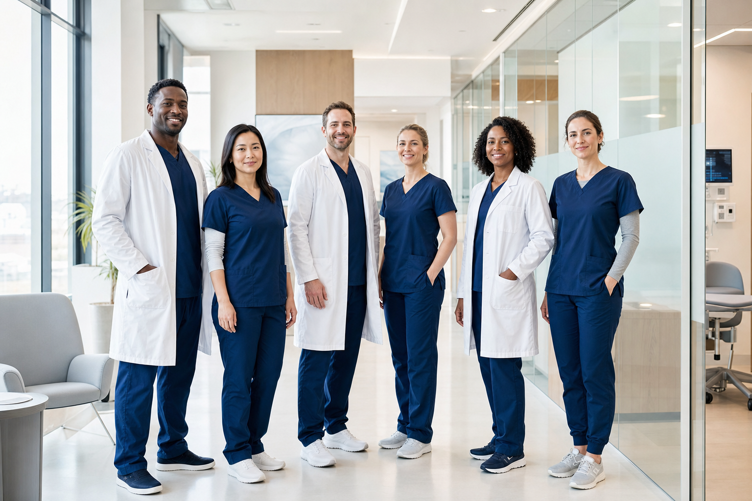 A diverse multidisciplinary outpatient healthcare team